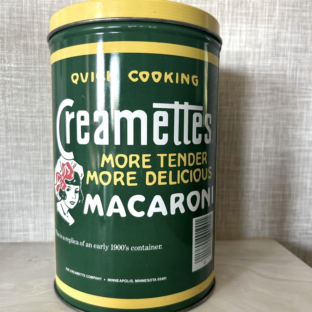 Creamette Macaroni Tin